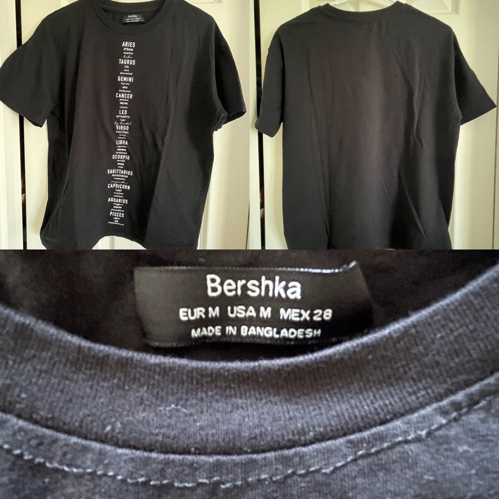 Bershka Black Horoscope Tee